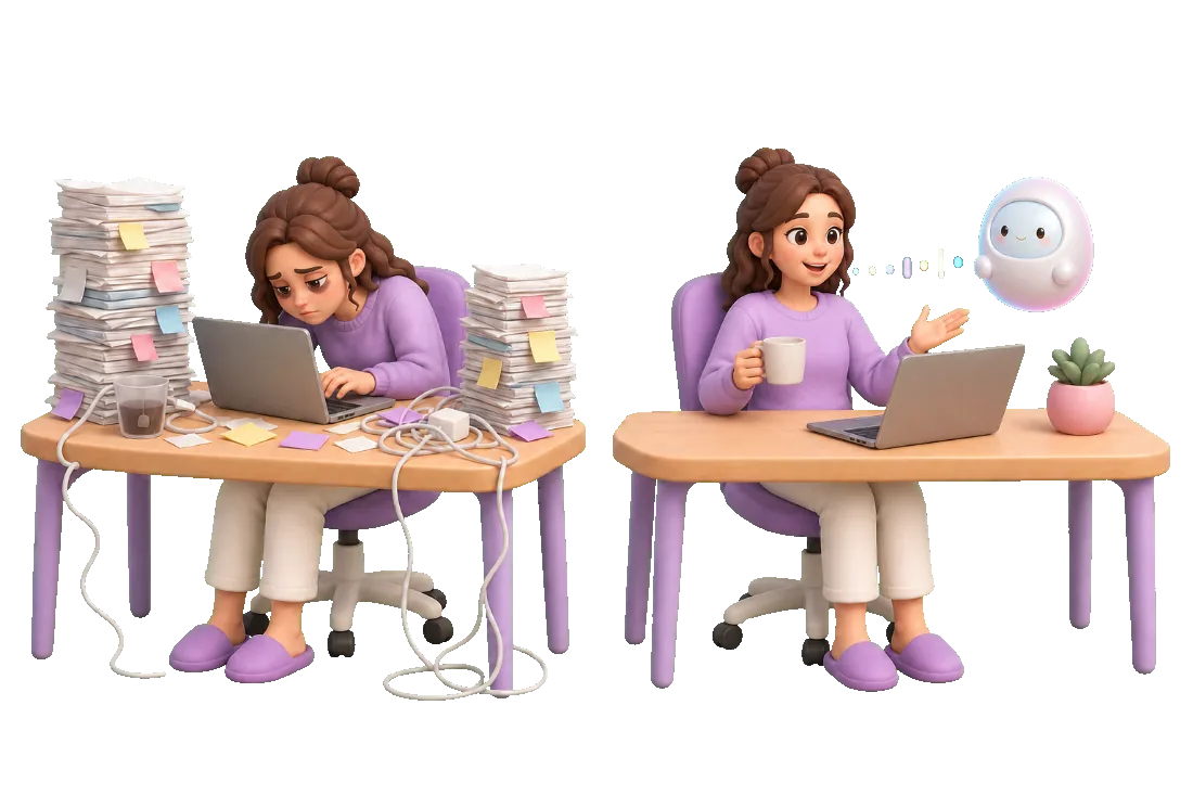 Вечер до и после: рутина руками и работа с помощником